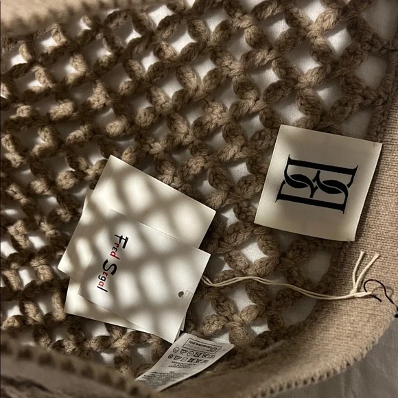 Marlene Birger Welira 100% Wool Crochet Pants Fallen Rock color. - Picture 7 of 12